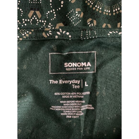 Sonoma long sleeve printed tee size L - Picture 6 of 7